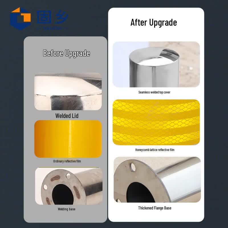Stainless Steel Reflective Traffic Bollard