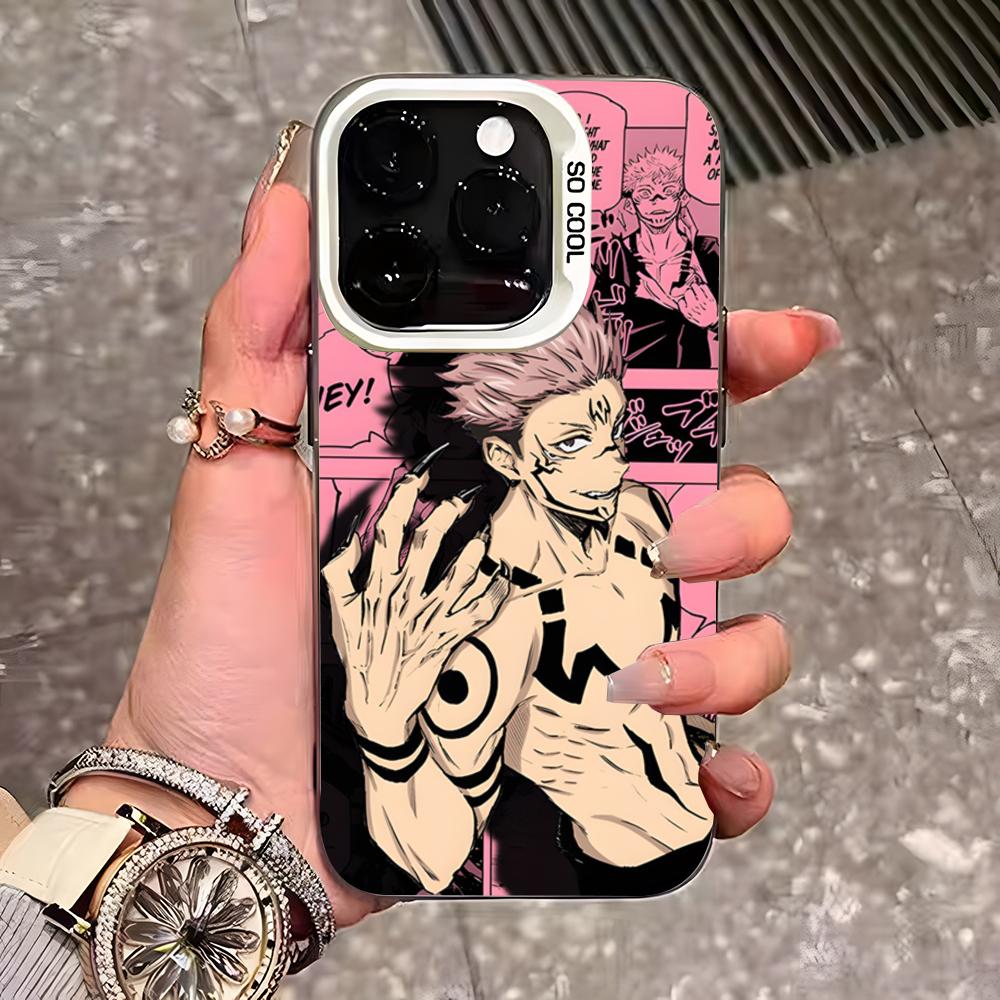 Custodia Cool per Telefono Jujutsu Satoru Gojo Per IPhone 17 Pro Max 16 15 14 13 11 12 Mini Xs Xr 8 Plus Se Colore Argento Cover