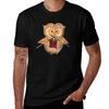 Knitting Owl Red Class Tshirt Basic Daily Outfit Short Sleeve Tee