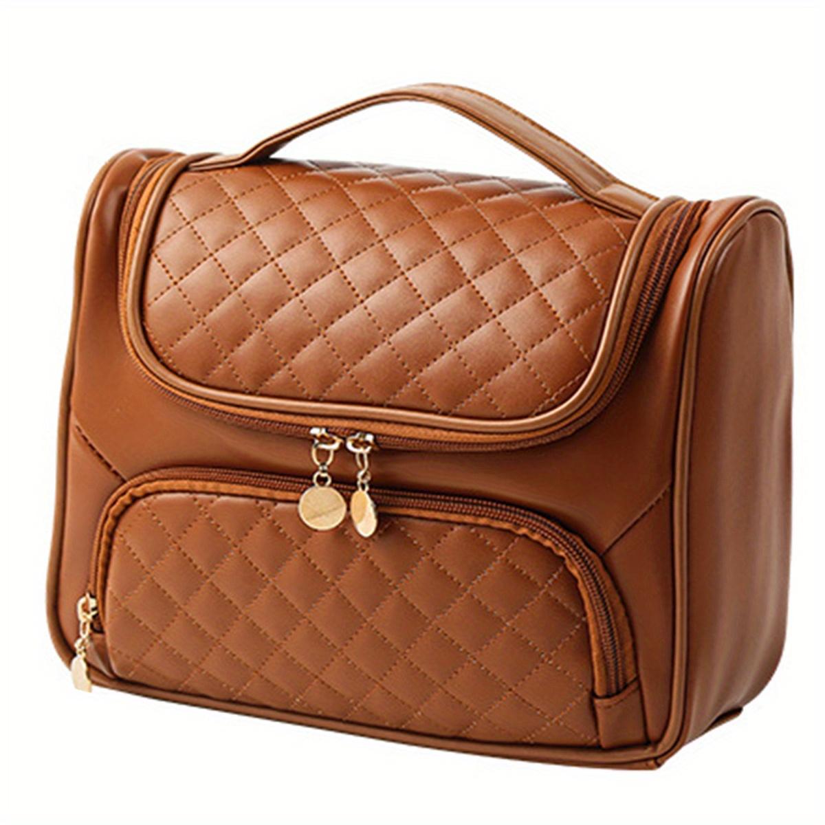 

Подвесная дорожная косметичка - большой органайзер для косметики, косметики и туалетных принадлежностей с отделениями на крючках и молниями, водостойкая