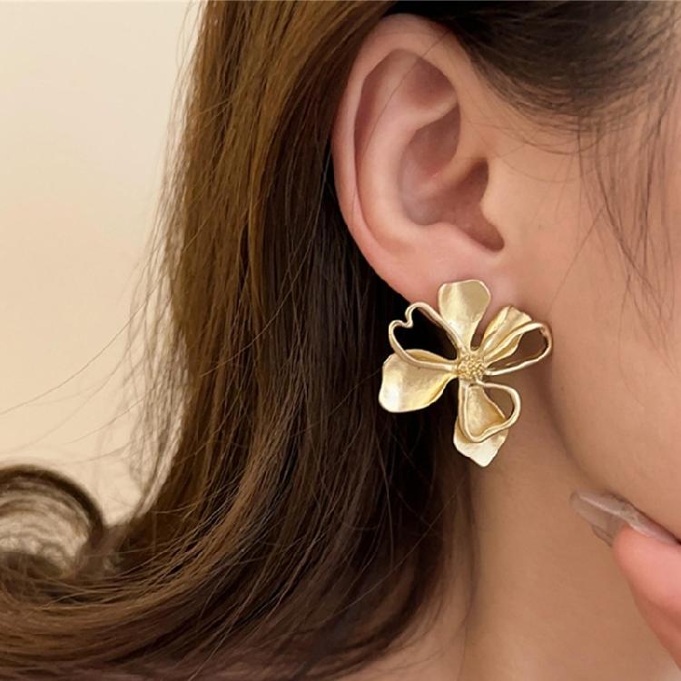 Böhmische Stilblumenohrringe Geometrische Hängeohrringe für Damen Suchen Sie Einzigartige Designs Mode-Statement-Stücke