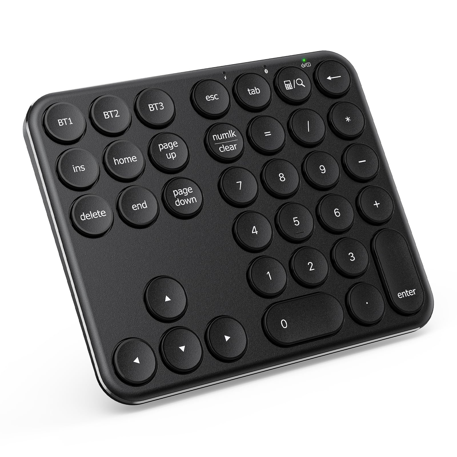 

iClever IC-KP11 Numeric Keypad, Bluetooth Wireless Number Keyboard with Pantograph, Type-C Charging, Ultra-Slim Metal Construction, Numlock Link,