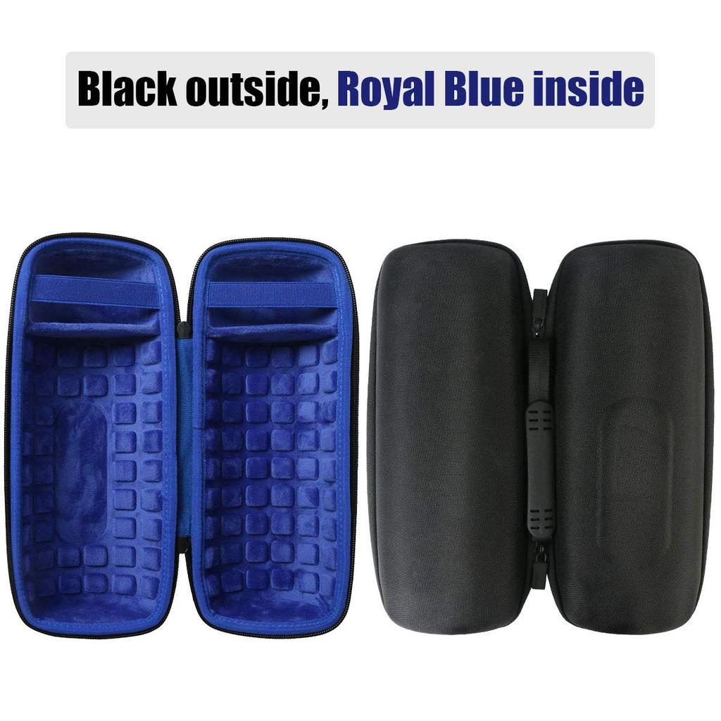 Co2crea Waterproof Hard Travel Case for JBL Charge 5/Charge 4 Bluetooth Speaker (Blue)