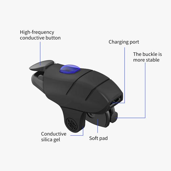 2Pcs Game Controller High Sensitivity 30 Shots/S Fast Free Shooting Key Aim Button