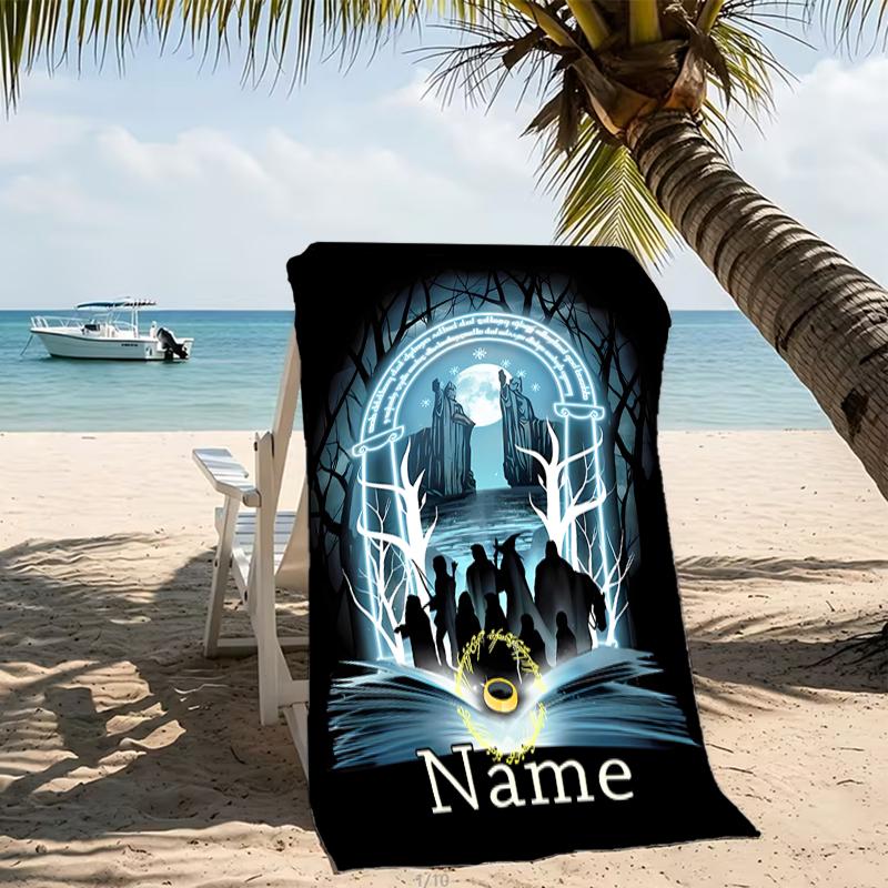 Customizable Personalized Beach Towels The Fellowship of the Ring Themed designs.Suitable for the Beach, Yoga, Sports;ideal As Beach Accessories