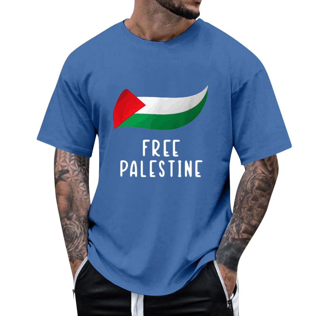 European and American men's trend simple style 3D digital printing short-sleeved T blood, can be sent on behalf of one piece