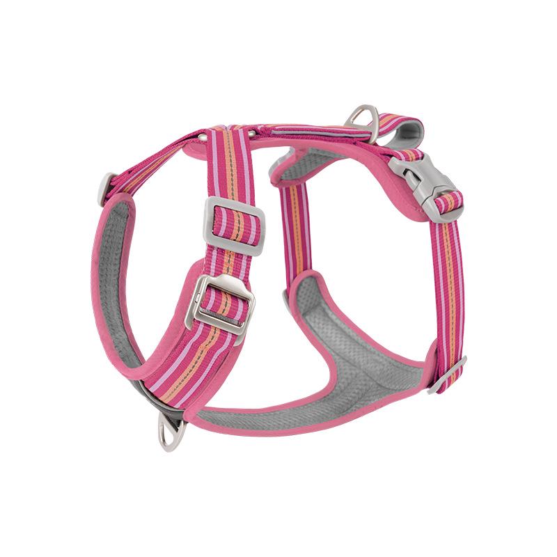 Shock-Absorbing Reflective Dog Harness with Double Handle for Large Breeds