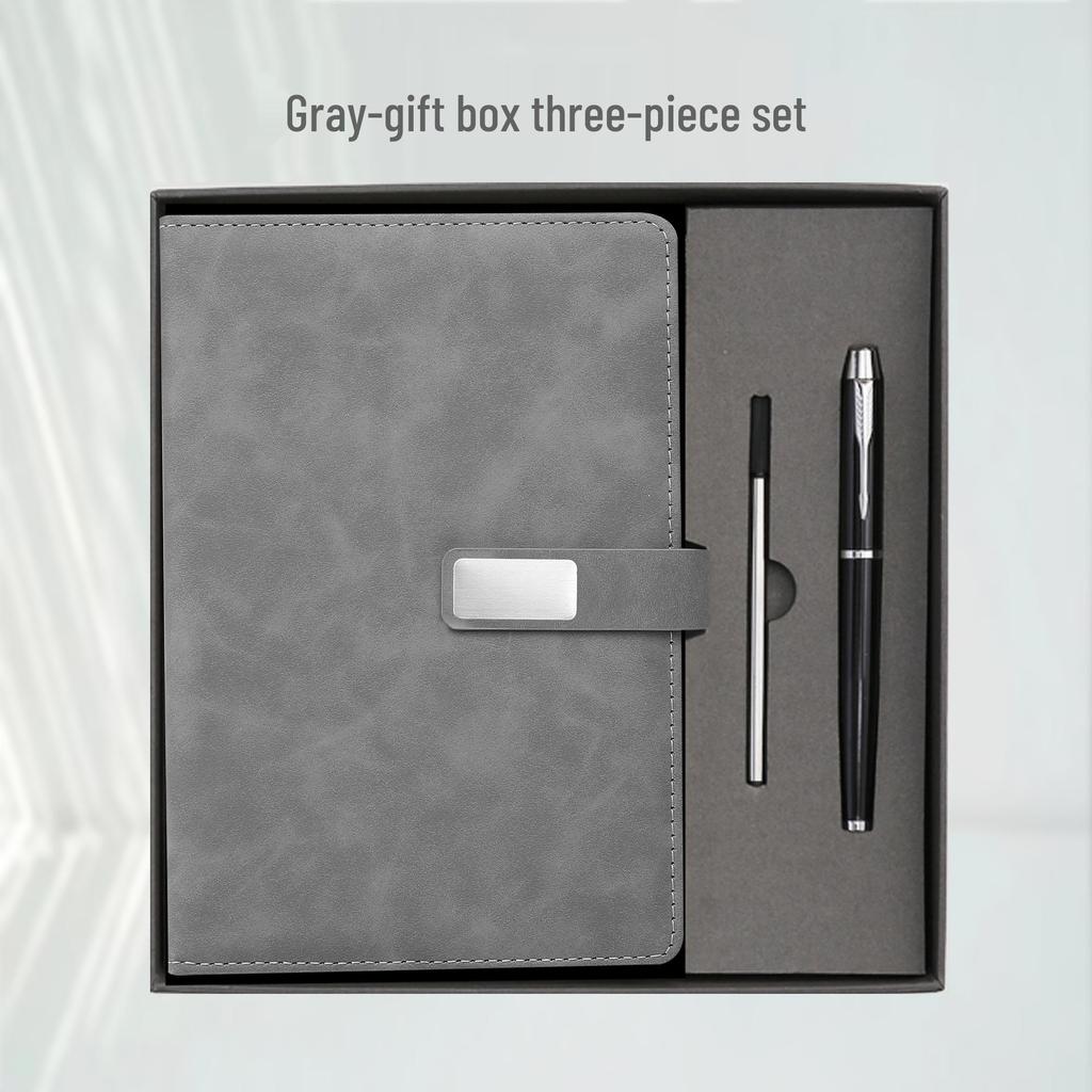 Notizbuch A5 mit individuellem Logo Geschenkset für Geschäft & Meetings