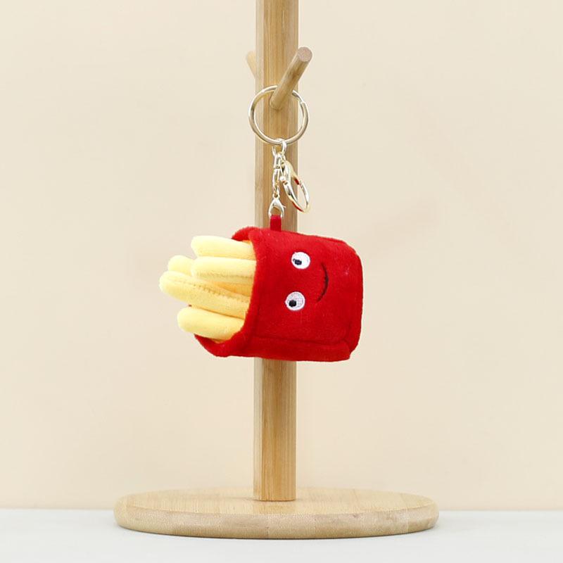 

Cute Adorable French Fries Plush Keychain Toy Soft Stuffed Doll For Kids Gifts