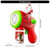 Bubble Guns with Automatic Blowing Bubbling Santa Shape Perfect for Outdoor Activities Bubble Blasting Guns for Kids  Red