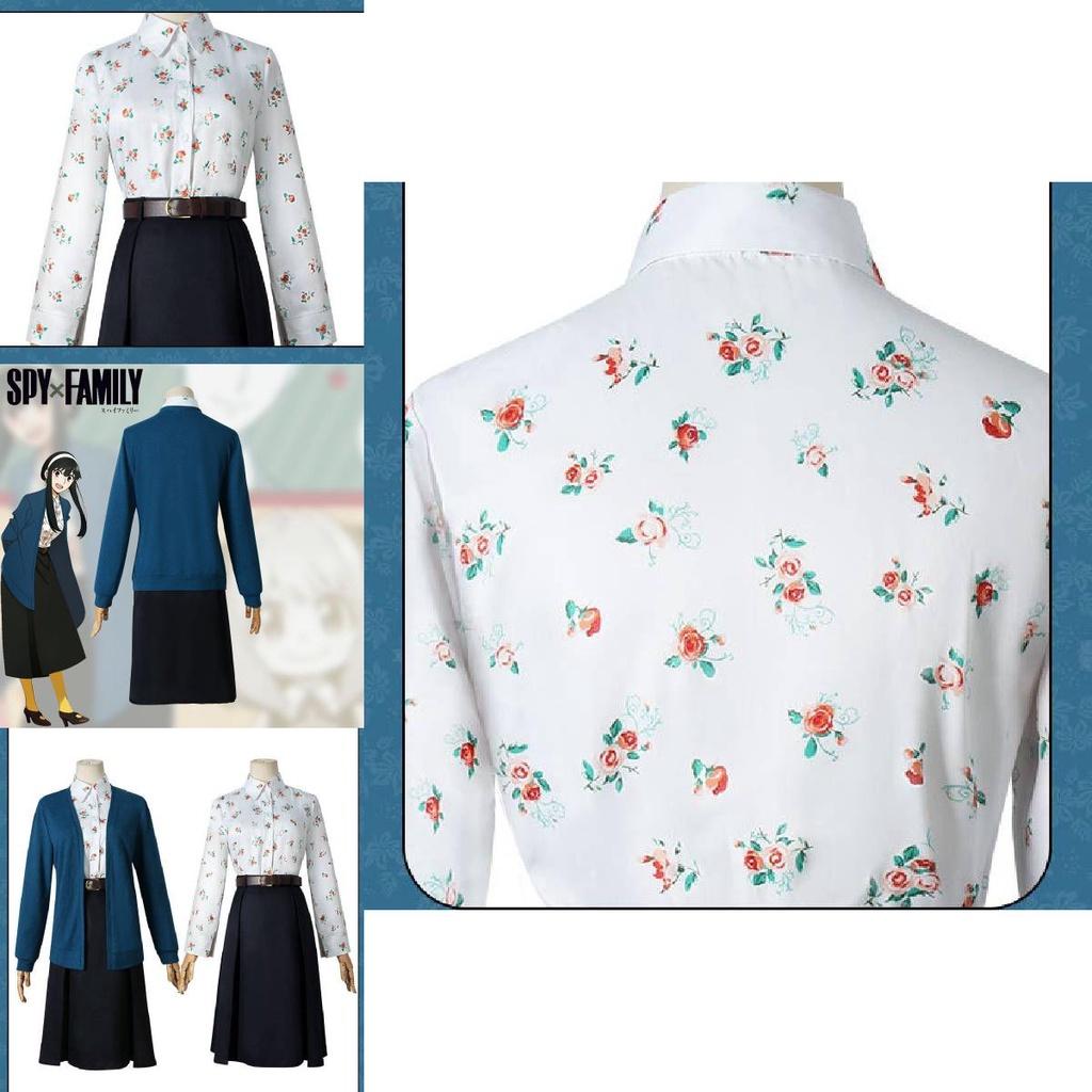 Spy×family Yor Forger Women Cosplay Set Alluring Polyester Dress For Christmas Party