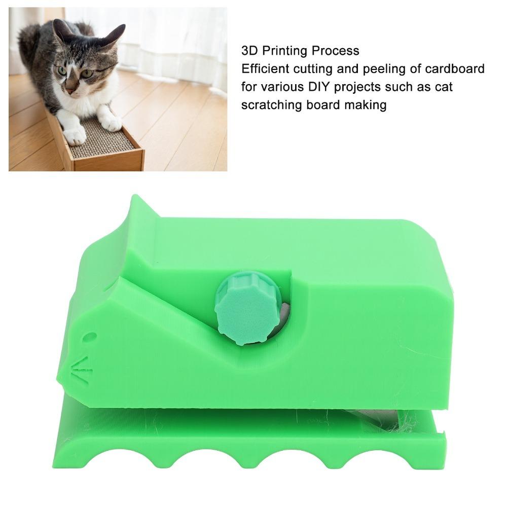 Handheld Cardboard Stripper Red Cat Scratching Board Cutter Cardboard Cutter Cat Scratching Board зелёный