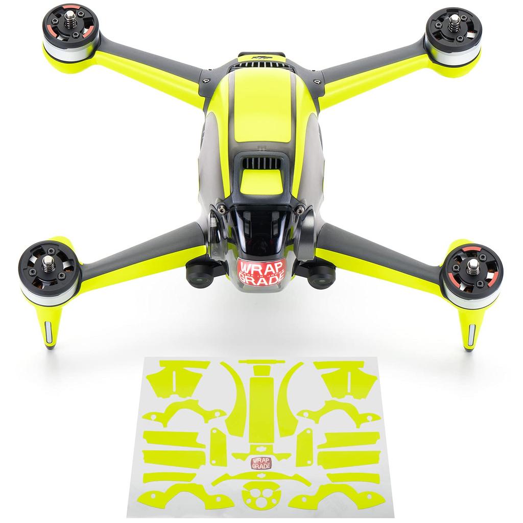 WRAPGRADE for DJI FPV Accent Color Skin Sticker (Neon Yellow)