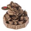 Gifts Golden Bring Luck Wealth Toad Statue Chinese Golden Frog Desktop Decoration Feng Shui Toad