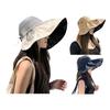 Bucket Hat Empty Top Sun Protection UPF50+ Wide Brim Summer Hat Women Lightweight Foldable Outdoor Travel Hat