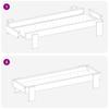 Chicken Feeder Trough Olive Green 80 X 28 X 13.5 Cm