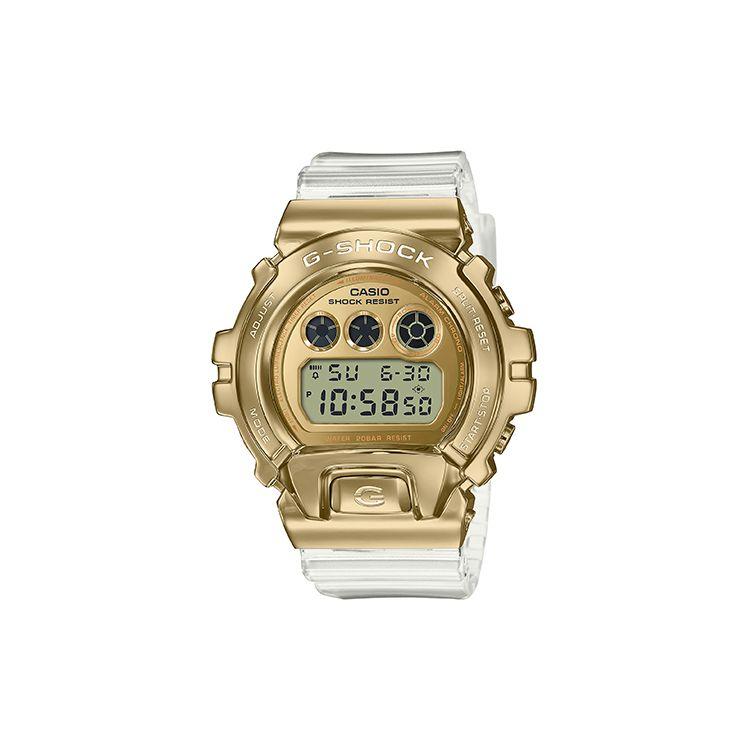 

Casio Full Metal Series Three-Eye Classic Base Glacier Gold Theme Waterproof Shockproof Sports Watch Quartz Movement Resin Strap GM-6900SG-9PR Regular Watch Box,Glacier Gold