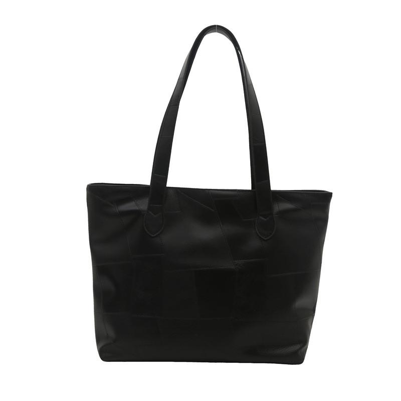 Elegant And Spacious Pu Tote Bag For Women Modern Urban Minimalist Style Perfect For Daily Use
