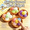 1 Set Soft  Steamed Bun Fidget Toy Colorful Stress Reliever for Office Home Travel Relaxation Gift