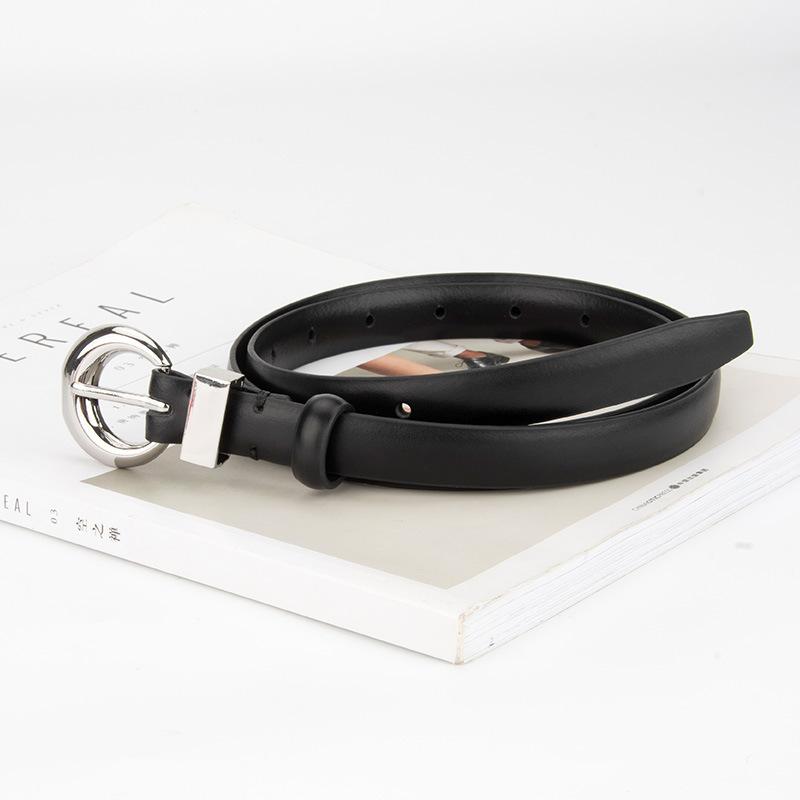 European and American Elegant and Fashionable Women's Genuine Leather Belt Versatile Dress Jeans Belt Pin Buckle Cowhide Women's Belt