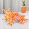 3D Printed Fox Ornament Nine Tailed Fox Figurine with Articulated Tails And Limbs Animal Action Figure Flexible Fidget Toy for Stress Relief Desk