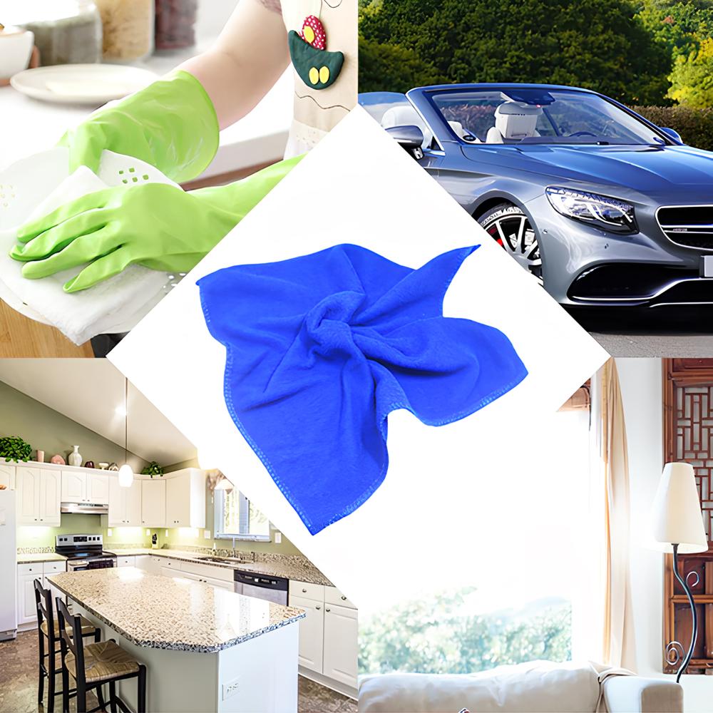 Car-styling Microfiber Cloths Car Wash New Practical Blue Soft Absorbent Wash Cloth Car Auto Care td28 Dropship