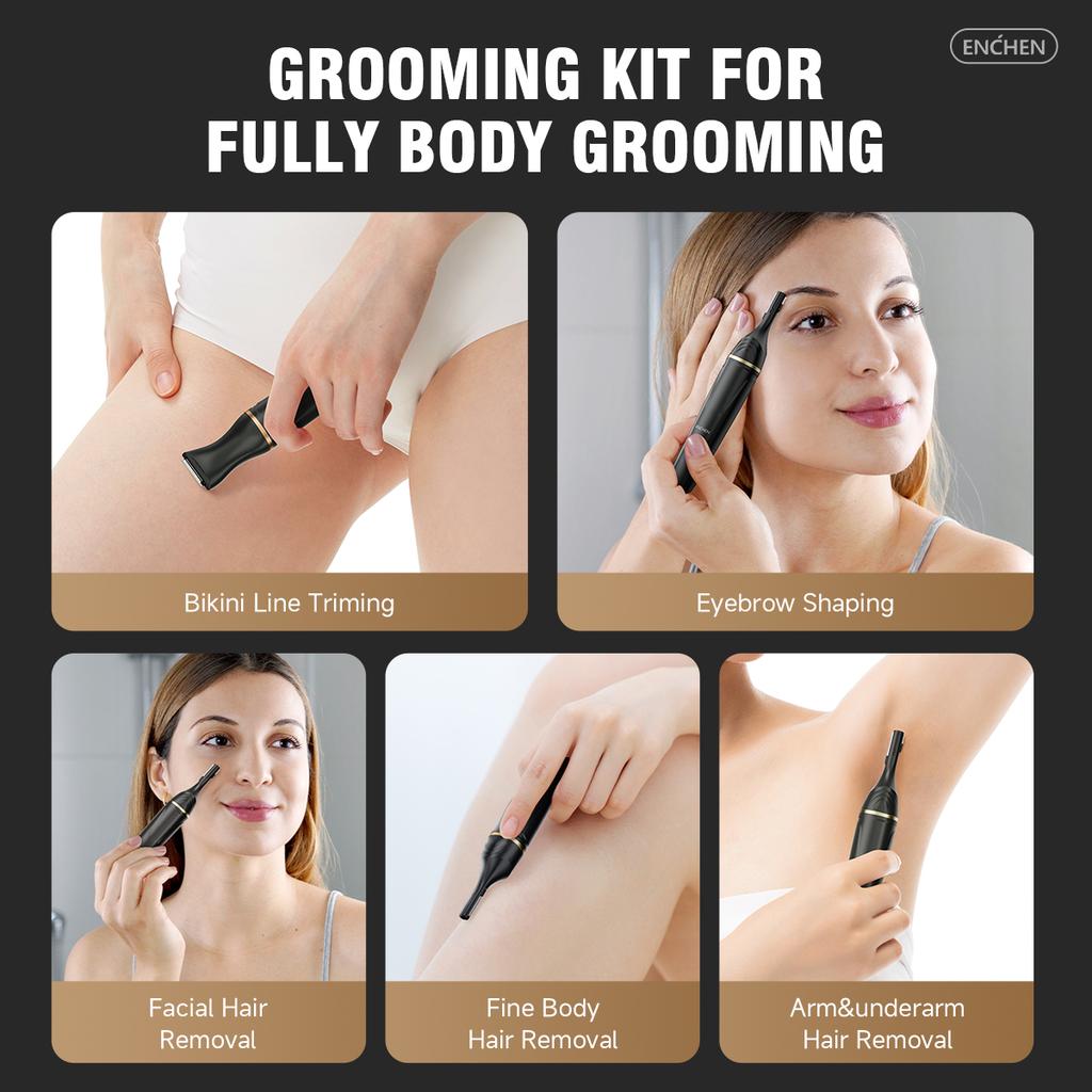Xiaomi ENCHEN Mocha D 5 IN 1 Multifunction Body Hair Trinmer for Body Intimate Areas and Face