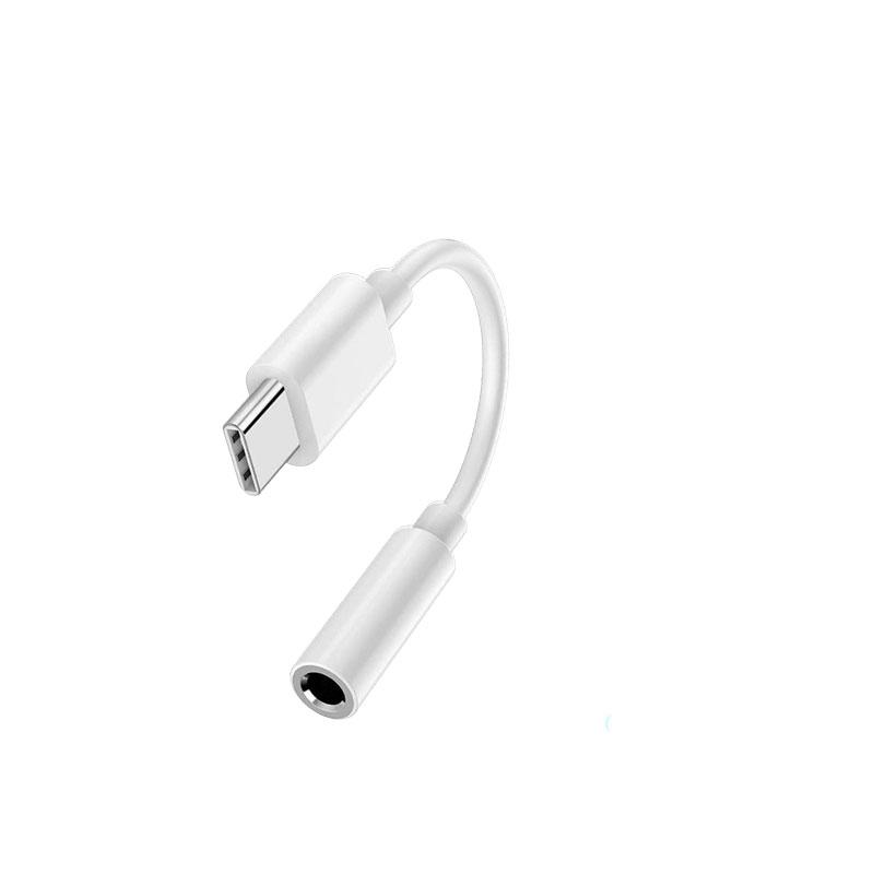 2/4PCS USB-C Type-C to 3.5mm Black Audio earphone adapters USB Type-C to 3.5mm female headphone jack adapter 3