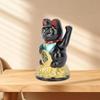 Electric Lucky Cats Sculpture Plastic Waving Cats Statue Decors For Home Office Car Dashboard Cultural Art Ornament