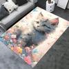 Cute Kitten Theme Chair Mat Office Carpet: Oversized Rug for Home Decor, Sofa Cover, Gift Idea, Suitable for Bedroom, Living Room, and Various Rooms
