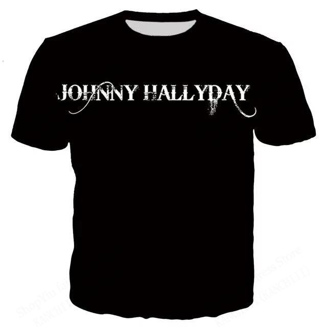 

Popular Singer Johnny Hallyday 3d Printed T-shirt Men Women Fashion Casual Short Sleeve T Shirt Rock Hip Hop Tops Tees 6XL