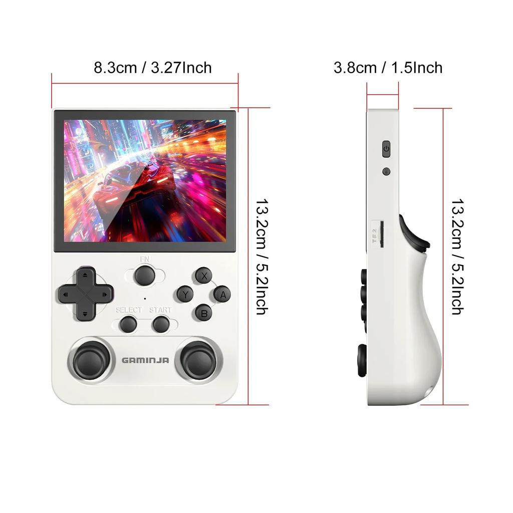 ANS12 Handheld Game Console Portable Pocket Player 64GB 3.5 Inch IPS Screen 17000 Built-in Games Perfect Gift for Boys