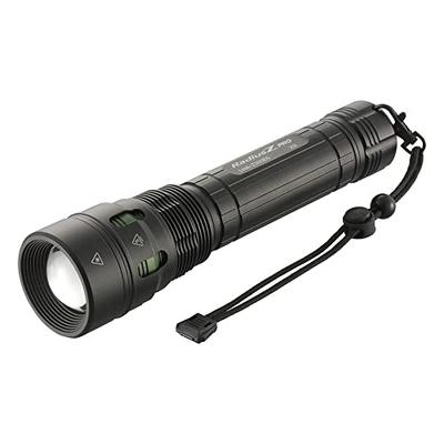 OHM ELECTRIC Radius Z Pro LED Flashlight, 3000 Lumens, Zoomable, Dimmable, Flashing, Requires 9 AA Batteries, Black, LHA-Z300B5 (Product Code: 08-1506