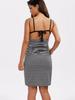 European & American Striped Sexy Beach Wrap Sling Holiday Dress