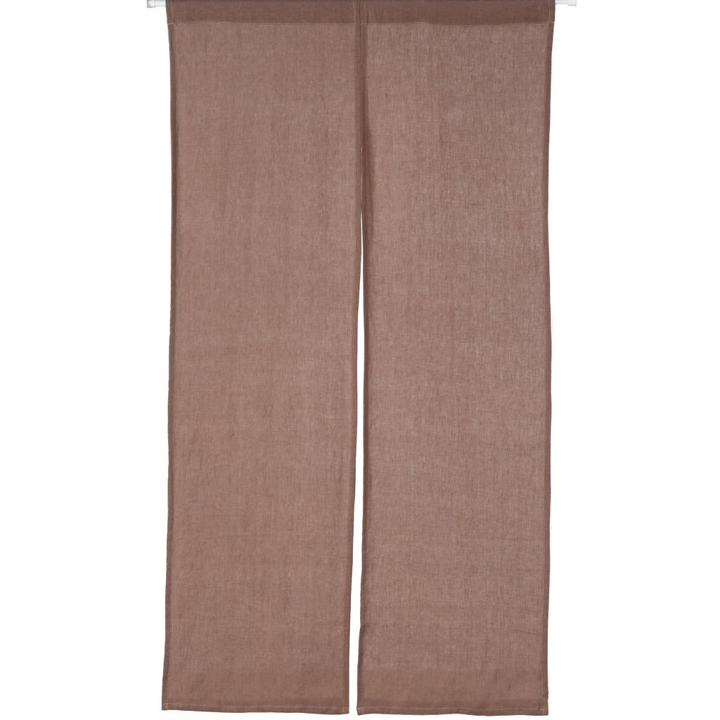 Jubilee Noren Natural Curtain, 100% Linen, Stonewashed, D.Greige [LN010]