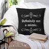Definitely Not A Mimic Dnd Game Square Pillowcase Cushion Cover Pillow Case Throw Pillow Cover for Home Sofa Living Room