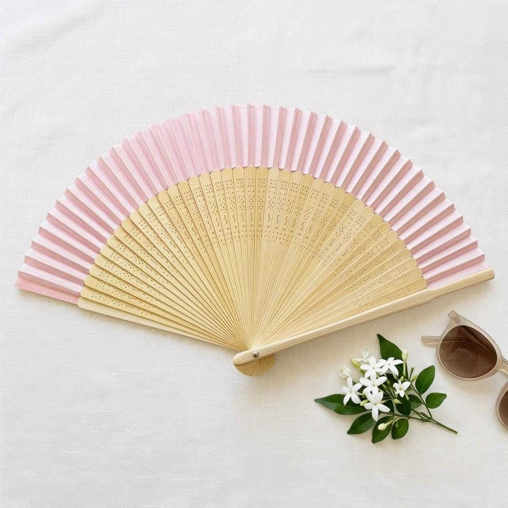 Summer Bamboo Folding Fan Chinese Style Decorative Bamboo Fan Handheld Fan for Dance Performance