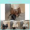 Borsa a Spalla Semplice alla Moda Coreana Versatile Borsa a Tracolla per l'Uso Quotidiano nei Colori Nero Bianco Argento Marrone e Cachi