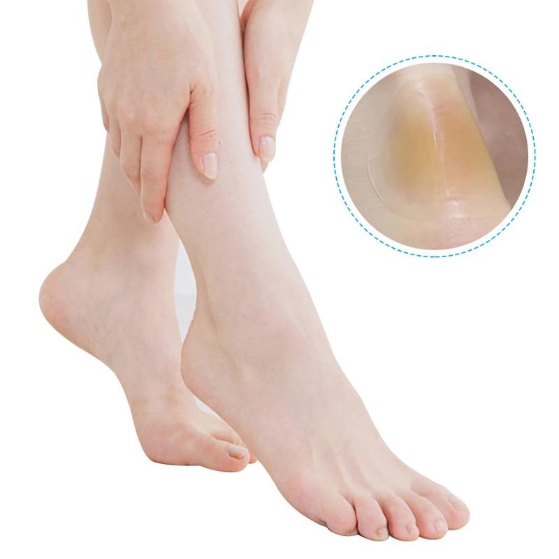 10pcs Hydrocolloid Foot Protection Blister Patch Anti-Abrasive Foot Invisible Heel Patch Camping Equipment Hiking Accessories