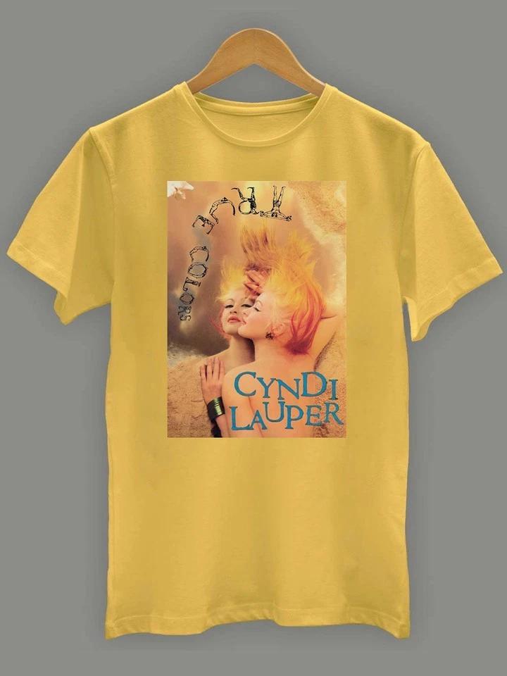 Rare CYNDI LAUPER True Love Shirt Gift fan Black unisex All size E435 3XL