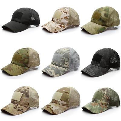 Outdoor Military Camouflage Sports Mesh  Airsoft Cycling Hat For Men Women Tactical Contractor Army Baseball Caps Snapback Hats