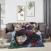 Supernatural Action Anime K-Kekkai Sensen Throw Lightweight 240g Flannel Blanket Soft Skin-friendly for Summer Cooling