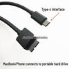 Y-Type Dual Power Boost Cable: Type-C to Micro USB for Mobile Hard Disk and Phone Data Transfer