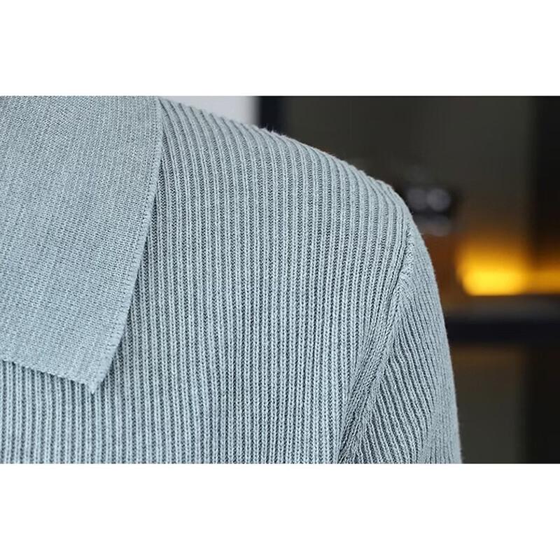 Pierre Cardin Men's Autumn/Winter Turn-down Collar Cardigan Sweater