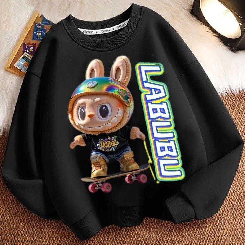 Children's Casual Round-neck Hoodies, Cute Long-sleeved Hoodies for Boys and Girls In Spring and Autumn