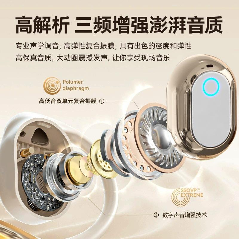 New Non-in-ear Bluetooth Headset, Ear-mounted Sports Wireless Headset, Long Battery Life