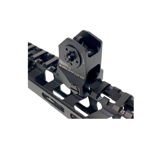 ChaosAirsoft DANIEL DEFENSE Fixed Iron Sights Replica Front & Rear Set with 20mm Rail (Black)