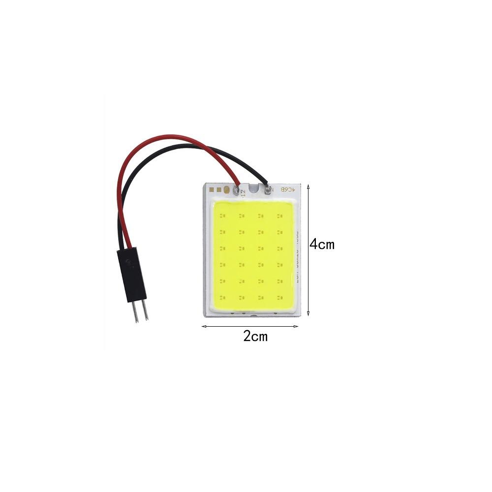 High Brightness Car Panel Lamp License Plate Lamp Car Interior Lighting COB 24LED