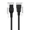 IEC 320 C15 Female to C14 Male Adapters Cord, C15-C14 Extension Cord, IEC C14 to C15 Adapters Connectors Cable