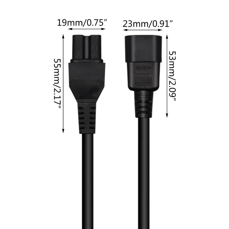 IEC 320 C15 Female to C14 Male Adapters Cord, C15-C14 Extension Cord, IEC C14 to C15 Adapters Connectors Cable